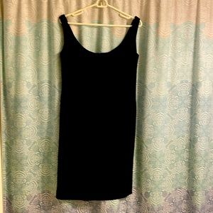 Escada classic black cocktail dress with beautiful neckline. Size 44 euro/10 US